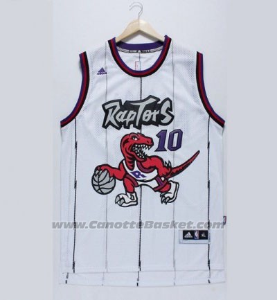 Maglia Toronto Raptors DeMar DeRozan #10 Retro Bianco